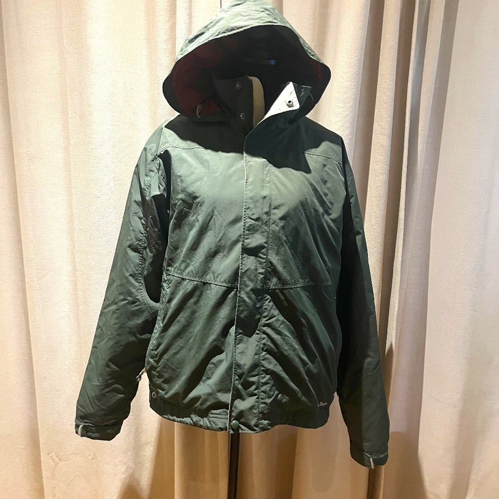 L.L. Bean Men’s Green Hooded Jacket Size Large